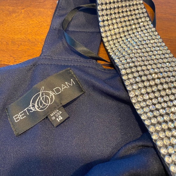 Betsy & Adam Embellished Strap Sheath Dress - Picture 4 of 5